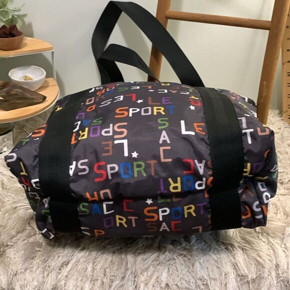 LESPORTSAC Mulitcolor Logo On Black
Nylon Tote - Picture 8 of 17